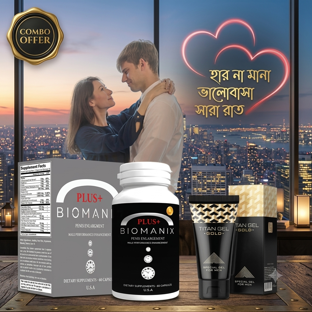 Original Biomanix Plus with Titan Gel Gold Combo | Men's Wellness Combo