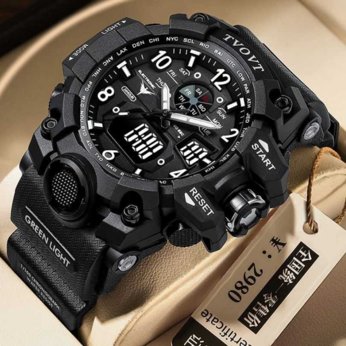 TVOVT 8803 Premium Water Resistant Watch | Stylish Men's Wrist Watch (Code: 12421)