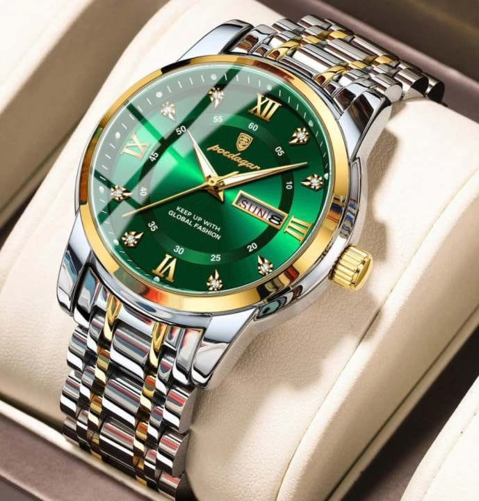 POEDAGAR 936 Luxury Men's Watch | Premium City Lock Wristwatch (Code: 12288)