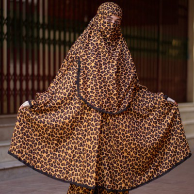 Elegant Palazzo Long Khimar Set for Women | Linen Fabric | Code 12670